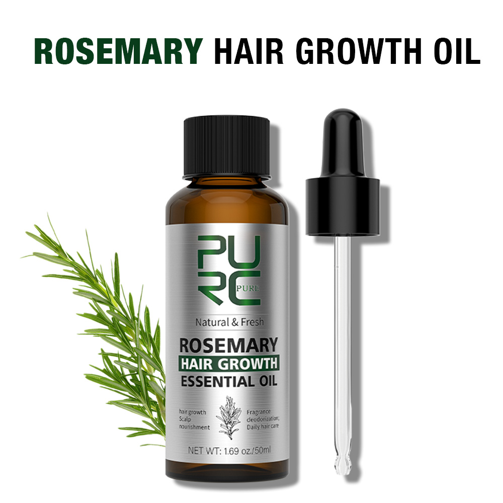 Ingrown Hair Serum - PURC น้ํามันโรสแมรี่สําหรับผมผู้ชายผู้หญิงหนังศีรษะ Anti Hair Loss Essential
