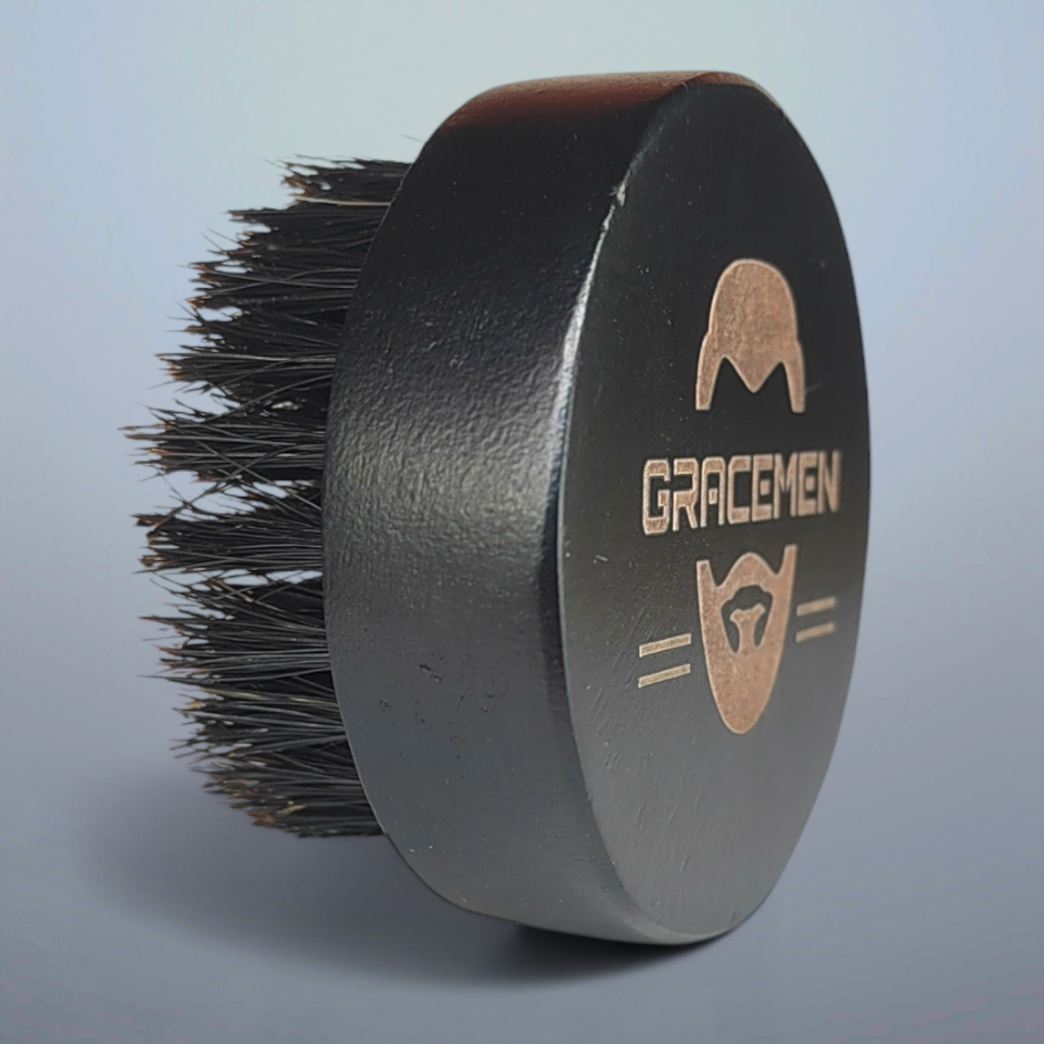 Men'S Grooming Organizer - แปรงเคราทรงกลมสำหรับผู้ชาย – ขนแปรงธรรมชาติจากขนหมูป่า 100% ด้ามไม้ แปรงดูแลขนบนใบหน้าสำหรับการดูแลเคราและหนวด