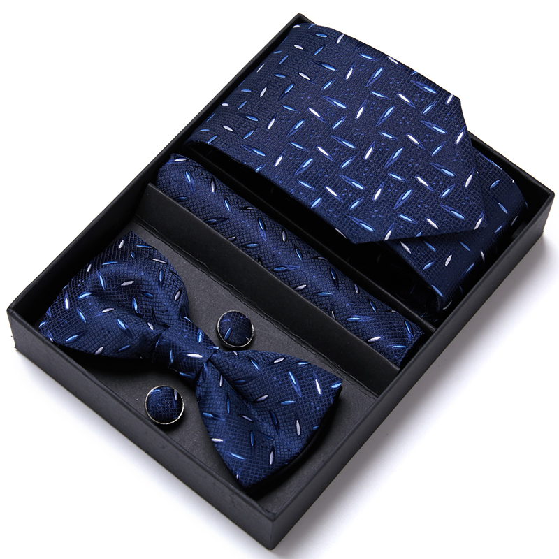 Men'S Grooming Organizer - Tie สําหรับผู้ชายอย่างเป็นทางการชุด Tuxedo เนคไทผ้าเช็ดหน้า Bow Tie