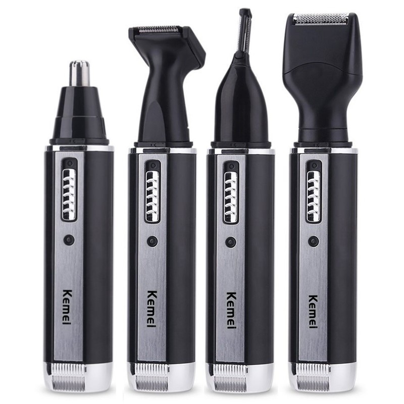 Men'S Grooming Nose Hair Trimmer - Keme เครื่องเล็มขนจมูก4in1สำหรับผู้ชาย, เครื่องเล็มคิ้วและเคราทำความสะอาดจมูกชุดที่โกนขนชาร์จได้
