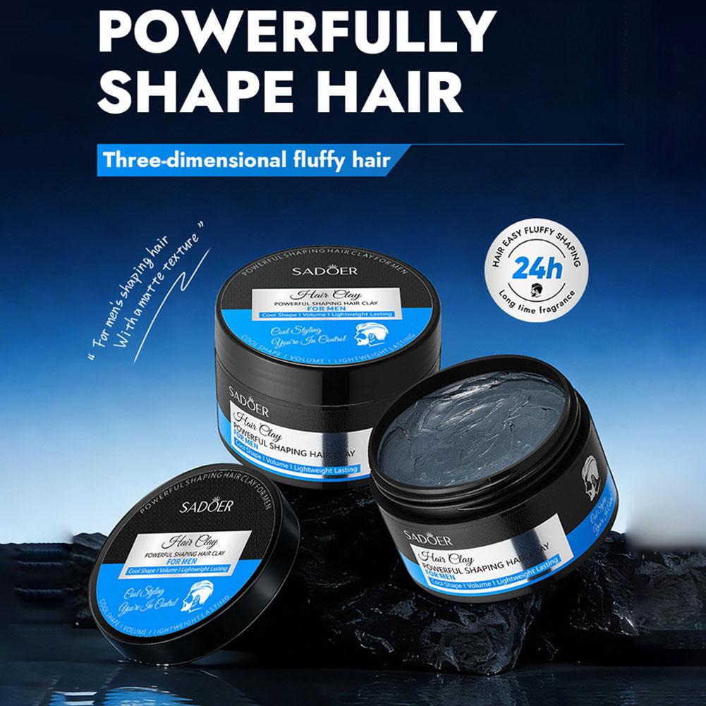 Pomade Hair Clay - แว็กซ์จัดแต่งทรงผมสำหรับผู้ชาย สูตรแข็งแรง ติดทนนาน ให้ทรงผมฟูสวยแบบคลาสสิก เงางาม เรียบลื่น