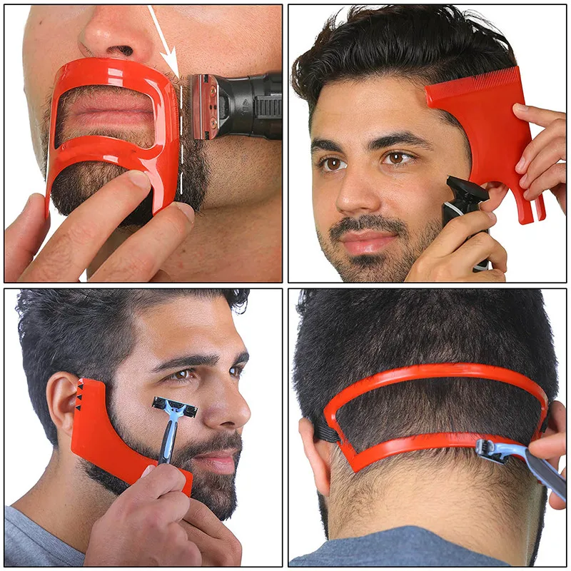 2/4Pcs Men's Beard CombsผมTrim - Mens Grooming Tools บทวิจารณ์และราคา