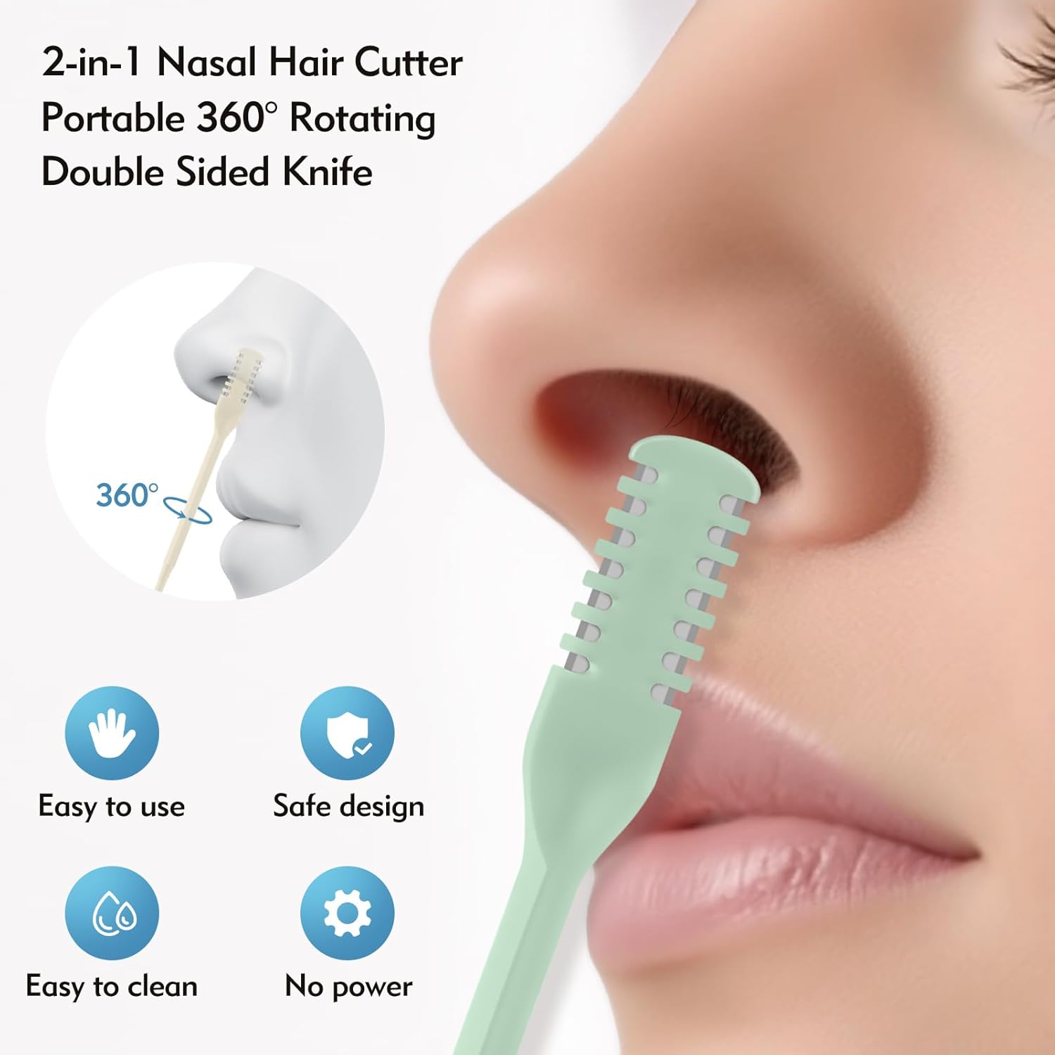 5/20/50 ชิ้น ที่ตัดขนจมูก 2-in - Mens Grooming Tools บทวิจารณ์และราคา