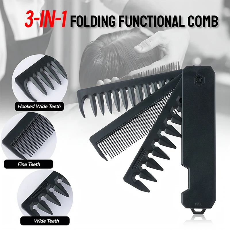 หวีจัดแต่งทรงผม 3-in-1 แบบพับไ - Men'S Grooming Organizer บทวิจารณ์และราคา