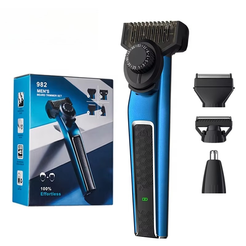 ชุดเครื่องโกนหนวดเครา 982 สำหร - Men'S Grooming Nose Hair Trimmer บทวิจารณ์และราคา