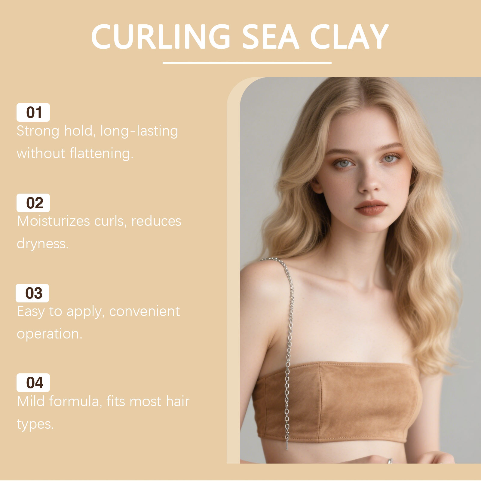 ดินเหนียวจัดแต่งทรงผมหยิก - จั - Pomade Hair Clay บทวิจารณ์และราคา
