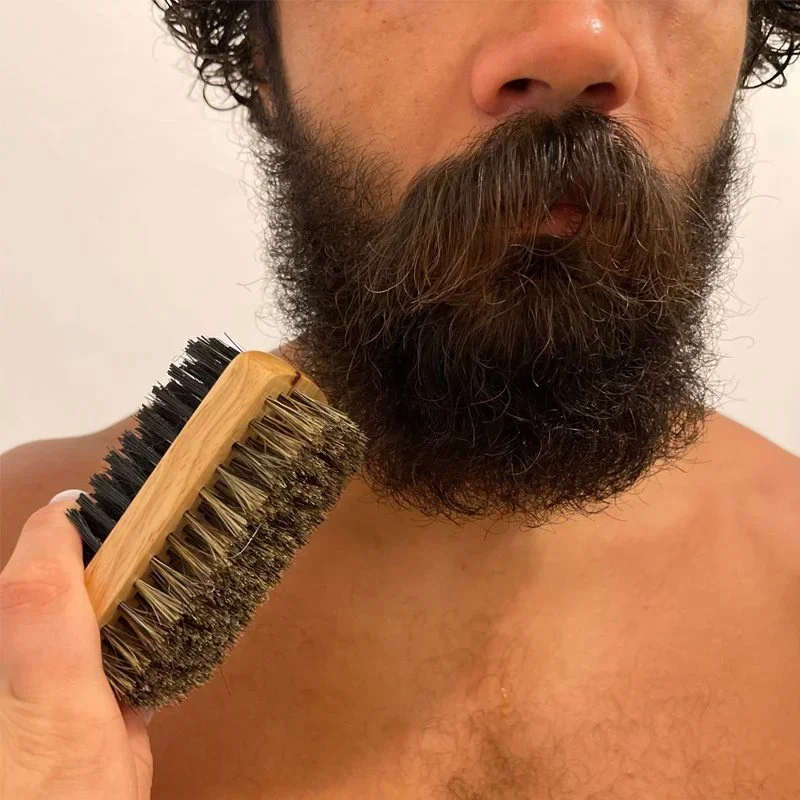 แปรงปัดเคราพร้อมด้ามไม้ธรรมชาต - Men'S Grooming Organizer บทวิจารณ์และราคา