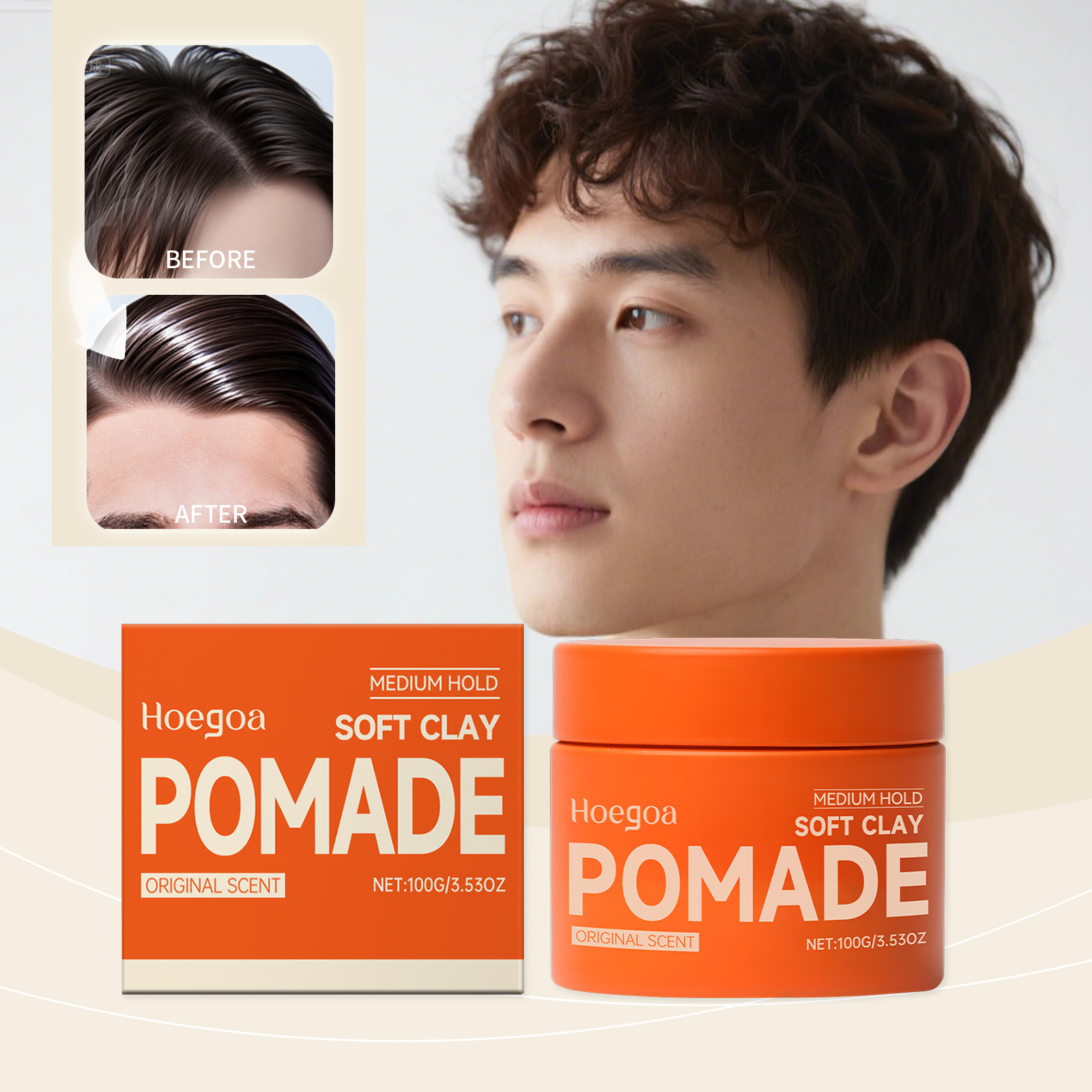 แว็กซ์จัดแต่งทรงผมสูตรติดทนนาน - Pomade Hair Clay บทวิจารณ์และราคา