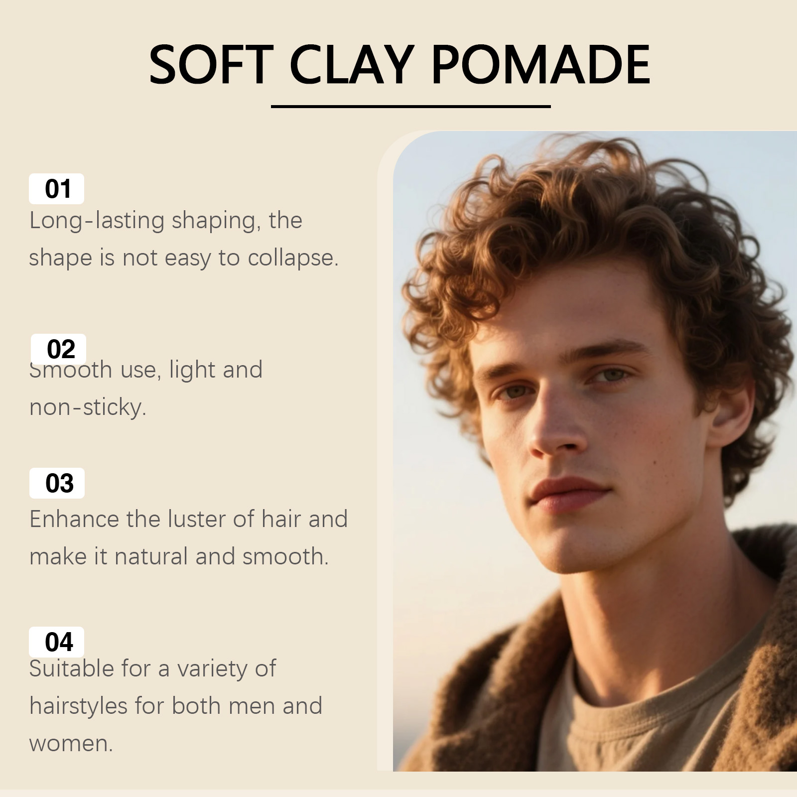 แว็กซ์จัดแต่งทรงผมสูตรติดทนนาน - Pomade Hair Clay บทวิจารณ์และราคา