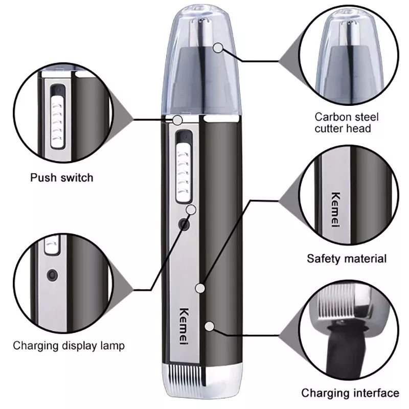 เครื่องโกนหนวดไฟฟ้า Kemei แบบช - Men'S Grooming Nose Hair Trimmer บทวิจารณ์และราคา